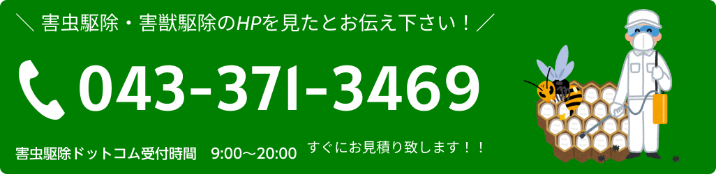 千葉で害虫・害獣駆除はお任せ